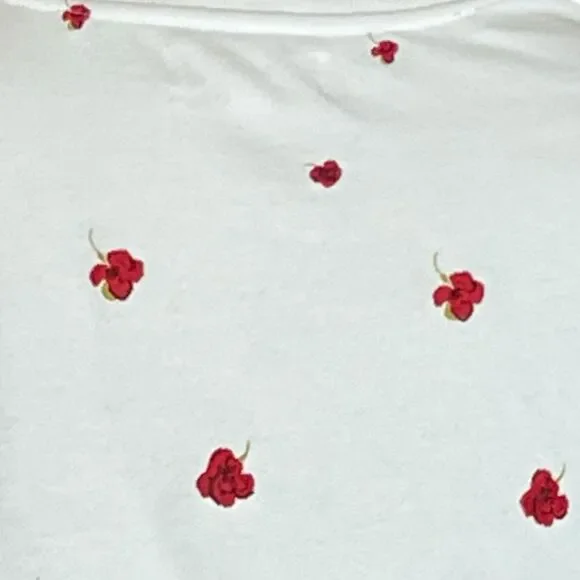 Spiritual‎ Gangster Mazzy Cropped Floral Embroidered Sweatshirt Sz M - Picture 4 of 5